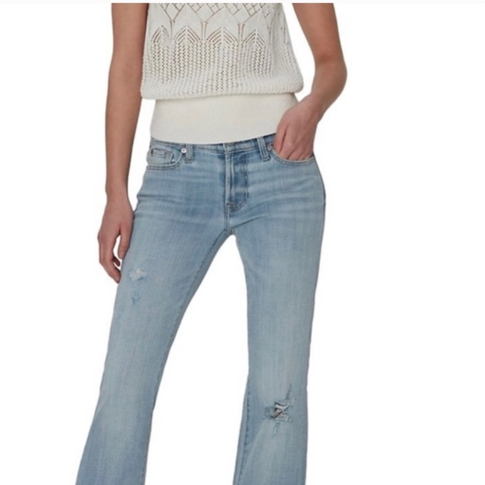 NWT 7 For All Mankind Crochet Vibrant Ecru Tank Top - Picture 3 of 5